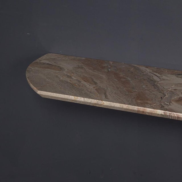 Mid-Century Italian Brass and Marble Console with Mirror, 1950s, Set of 2 For Sale - Image 16 of 18