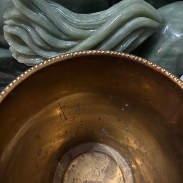 1970s 1970s Brass Vintage Minimalist Wastebasket For Sale - Image 5 of 6