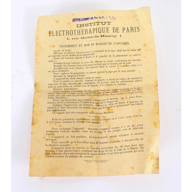 French Electro Therapy Devices Institut Electrotherapy, 1905, Set of 2 For Sale - Image 15 of 18