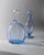 Vintage Blue Murano Glass Decanters with Stoppers, Italy, 1940s, Set of 2 For Sale - Image 10 of 11