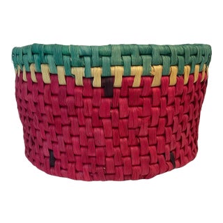 Vintage Bobo Chic Watermelon Planter Basket For Sale