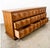Brutalist Mid Century Modern Credenza Server Buffet Stanley Oak 9 Drawers Cabinet 1970s For Sale - Image 3 of 11