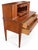 Brown Vintage Federal-Style Tambour Writing Desk With Inlaid Details For Sale - Image 8 of 10