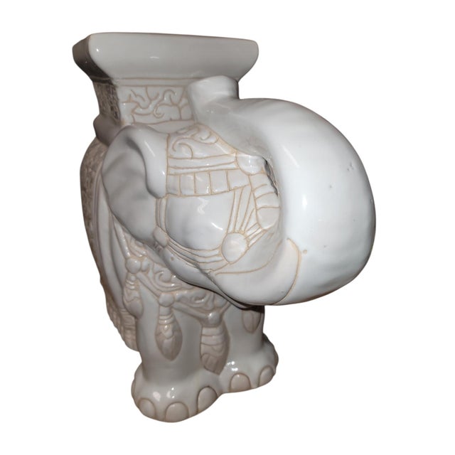 1970s Vintage 1970's Elephant Garden Stool For Sale - Image 5 of 9