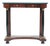 Glorya Kaufman Estate, Empire Revival Console Table Ebonized Columns & Brass Mounts 20th C. For Sale