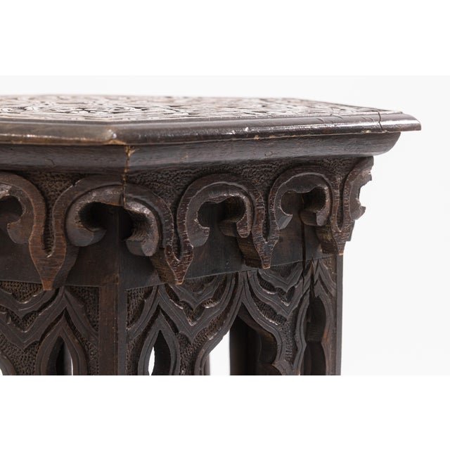 A hexagonal Asian accent table. This wonderful little handmade table has a gorgeous sculptural design. This table is...