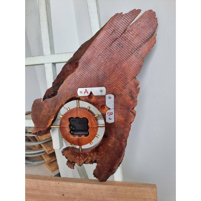 Transformable Clock - One-of-a-Kind Handcrafted Driftwood Wall Clock Sculpture For Sale - Image 10 of 17