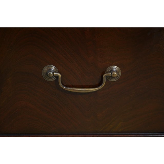 Regency Mahogany Credenza W. Bookcase Sides For Sale - Image 9 of 16