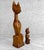 Mid-Century Modern Mid-Century 17" Teak Siamese Cat Carved Sculpture - A Pair For Sale - Image 3 of 9