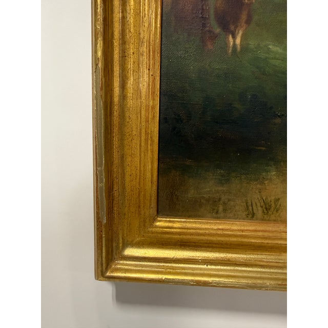 Wood 19th Century, Circle of Henry William Banks Davis r.a "Cattle in Pasture" For Sale - Image 7 of 11