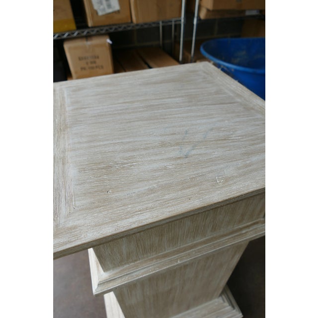 1990s 1990s Distressed Wood Pedestal/Display For Sale - Image 5 of 8