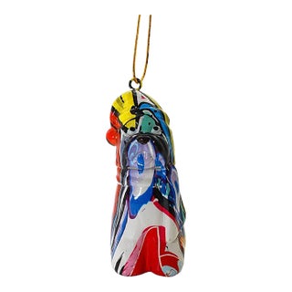 Interior Illusions Plus Maltese Holiday Dog Ornament For Sale