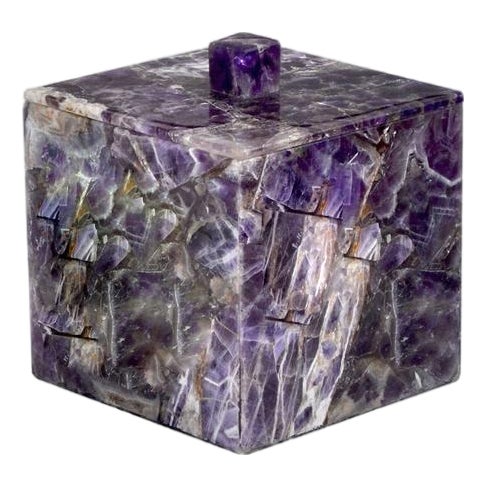 Natural Amethyst Container For Sale