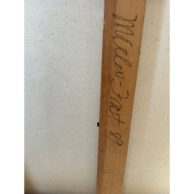 1989 Large - Vintage Impressionism Abstract Oil Painting, Signed For Sale - Image 11 of 12