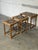 Mid-Century Modern Oak Ceramic Tile-Top Nesting Tables Set of 3 With Spindle Legs Traditional Vintage For Sale - Image 3 of 10