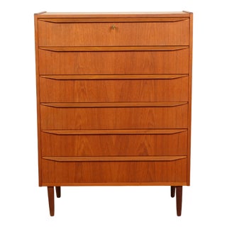 Vintage Danish Chest Drawers in Teak For Sale