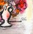 Modern Vase With Flowers (Red and Pink), Charles Cobelle For Sale - Image 3 of 4