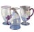 Steuben Glass Carder Steuben Glass Mat-Su-No-Ke Crystal Amethyst Handled Tumbler For Sale - Image 4 of 5