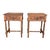 Vintage French Nightstands in Solid Carved Oak With Turned Columns, Set of 2 For Sale
