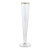 Aperitivo Slim Champagne Flute- Luster w/ Gold Rim, Set of 4 For Sale