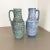 These original vintage vases was produced in the 1970s in Germany Scheurich. They made of ceramic pottery in fat lava...
