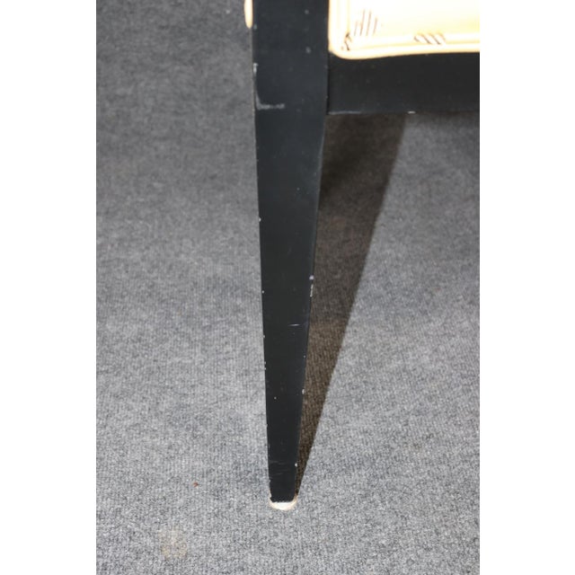 Set 4 Regency Style Ebonized& Gold 1960's Armchairs For Sale - Image 13 of 13