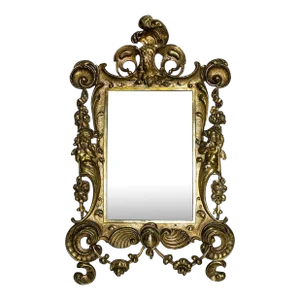 Elaborate French Gilt Bronze Picture Frame - Easel Back