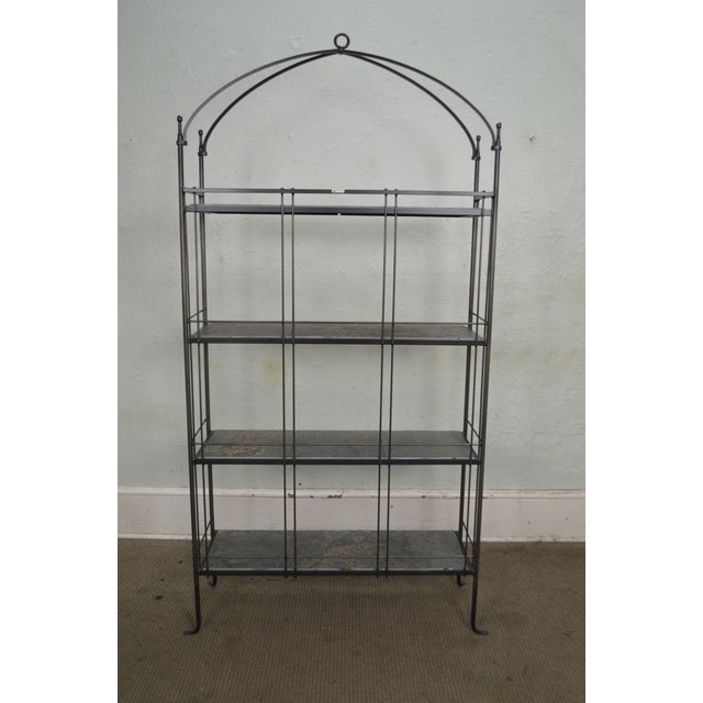 Charleston Hand Wrought Iron Bakers Rack Etagere Chairish