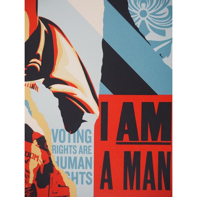 Shepard Fairey (Obey), Voting Rights Are Human Rights, Original Signed and Numbered Screenprint For Sale - Image 4 of 7