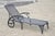 Late 20th Century Tuscan Mediterranean Style Black Cast Aluminum Pool Patio Chaise Lounge Chair For Sale - Image 9 of 9