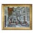 1974 Modernist 'Facade in Focus' Vintage Swedish Expressive Street Scene Oil Painting, Framed For Sale