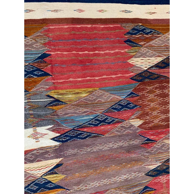 Moroccan Wool Flat Weave Zanafi Tribal Rug6 X 10' Chairish