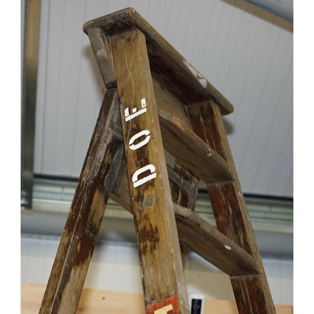 TS73 Stamped Fruit Pickers Ladder, 1880 For Sale - Image 4 of 13