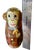 Brown Vintage Hand-Painted Three Wise Monkeys Nesting Dolls With Banana, Set of 5 For Sale - Image 8 of 8