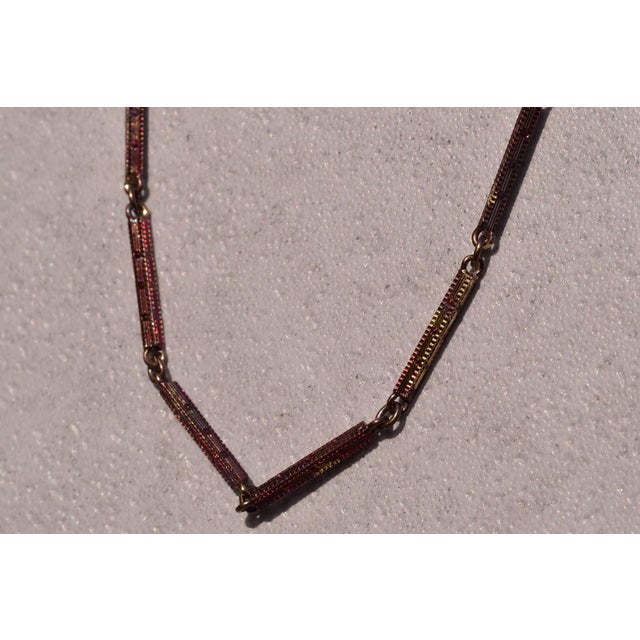 Contemporary The 84th Street: Antique Art Deco Era Purple Toned Yellow Gold Bracelet For Sale - Image 3 of 5