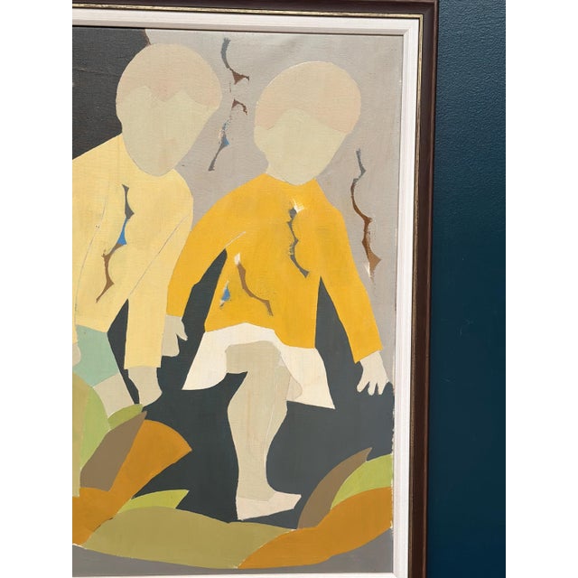 Hans Osswal, Children, 1960s, Oil on Canvas, Framed For Sale - Image 8 of 18
