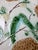 A Salins majolica plate adorned wuth two green parakeets or love birds in a lemon tree. A pleasing color palette to...