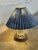 1970s Søholm Ceramic Table Lamp With Pleated Paper Shade Danish Vintage Mid-Century Modern 1970s For Sale - Image 5 of 9