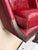 Authentic Holly Hunt Vienna Secession Lounge Chair, Custom Upholstered in Rich Burgundy/Cabernet Mohair and American Black Walnut Exposed Frame For Sale - Image 11 of 17