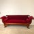 Traditional Antique American Empire Revival Mahogany Settee — Scroll Arms, Carved Paw Feet, Crimson Velvet For Sale - Image 3 of 12