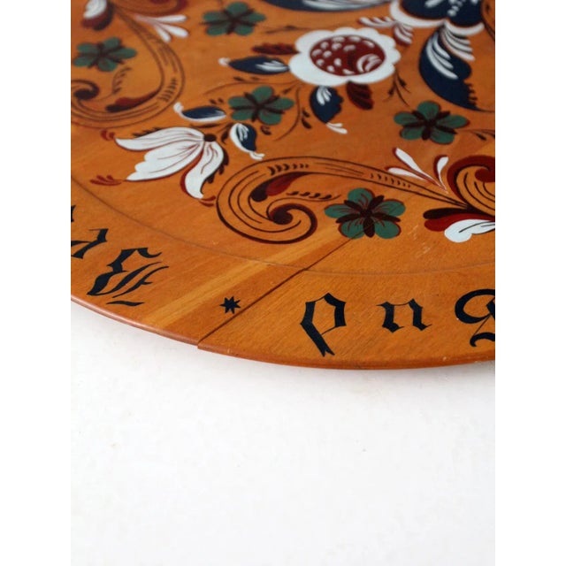 Mid-Century Modern Mid Century Norwegian Wood Plate For Sale - Image 3 of 12