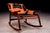 Rocking Chair in Rosewood & Leather, Liceu De Artes, 1960s For Sale - Image 13 of 15