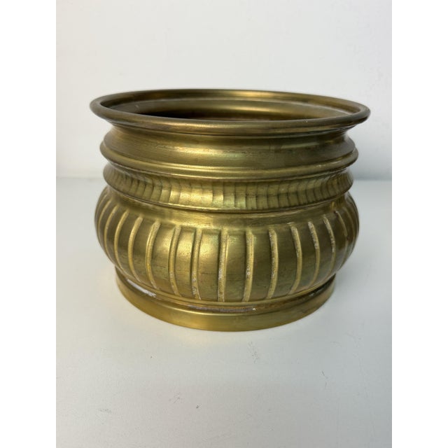 Mid-Century Modern Mid-Century Brass Planters, 1950s, Set of 2 For Sale - Image 3 of 8