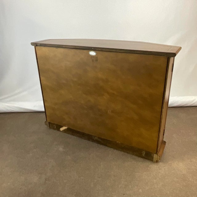 Auburn Mid-Century Modern Brandt Maple With Brass Hardware Console Cabinet For Sale - Image 8 of 11