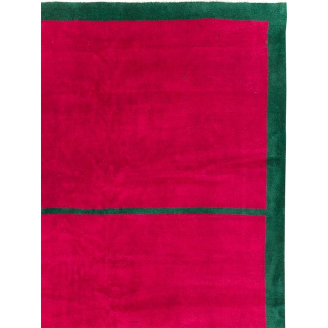 Minimalism Galerie Shabab Collection Mid-20th Century Turkish Anatolian Minimalistic Carpet For Sale - Image 3 of 10