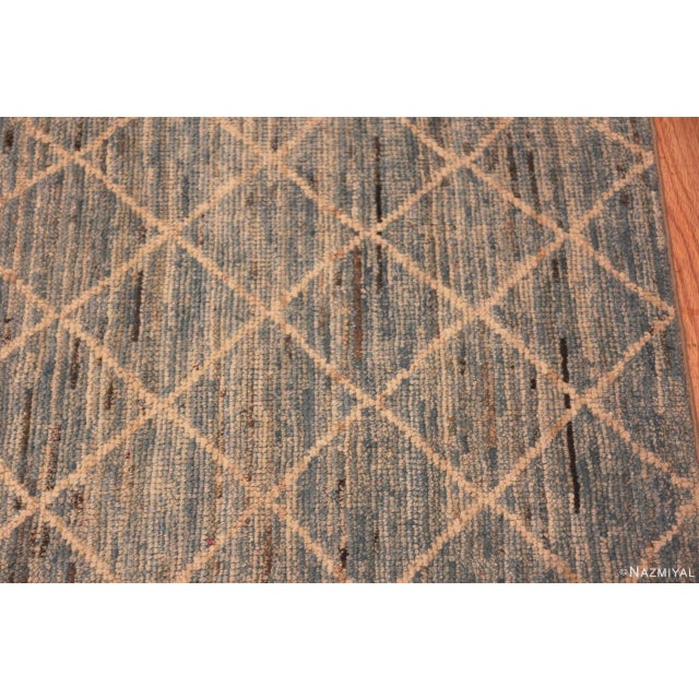 Modern Moroccan Design Runner Rug For Sale In New York - Image 6 of 8