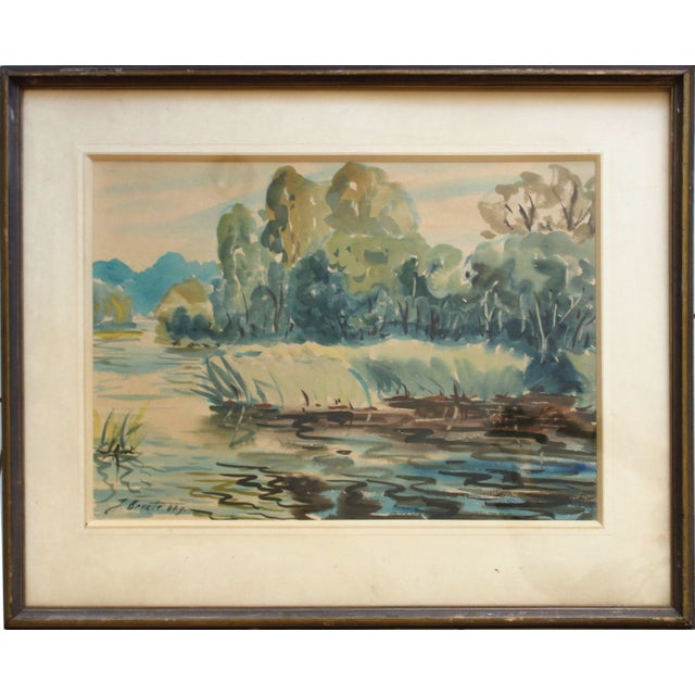 River. 1960, watercolor on paper, 43x61 cm janis brekte (1920.15.viii – 1985.27.xii) janis brekte his first artistic...