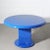 Mid-Century Modern 1970's Yves Klien Blue Round Pedestal Dining Table For Sale - Image 3 of 5