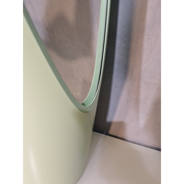 Chartreuse Model Unghia Nail Lipstick Floor Mirror in Light Green For Sale - Image 8 of 11