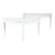 19th Century Pair of Large White Demi Lune Console Side Tables For Sale